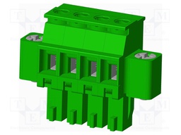 Connector: pluggable terminal block; plug; female; angled 90°