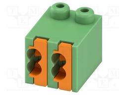 PCB connector, nominal cross section: 0.5 mm?, color: green,