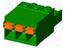 Connector: pluggable terminal block; plug; female; straight; 12A