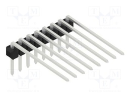 Connector: pin strips; pin header; male; PIN: 8; 2.54mm; THT; 1x8