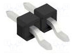 Connector: pin strips; pin header; male; PIN: 2; 2.54mm; SMT; 1x2