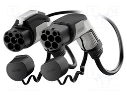 Cable: eMobility; 250V; 5kW; Type 1,Type 2; IP44; 4m; 20A; -40÷50°C