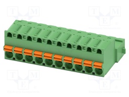 PCB connector, nominal cross section: 2.5 mm2, color: green,