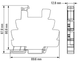 Socket; 10A; DIN; Leads: screw terminals; -40÷60°C; Contacts: DPDT
