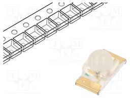 LED; SMD; 1206; yellow; 700÷800mcd; 3.2x1.6x1.8mm; 40°; 2÷2.5V; 20mA