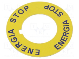 22mm; Man.series: ST22; Switch accessories: warning plate