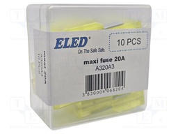 Fuse: fuse; 20A; 32VDC; automotive; 29.5mm; 29.5x9x34.1mm