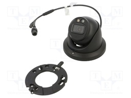 IP CCTV camera; twistable; 8Mpx; Dim: Ø121.9x99.1mm; IP67; black