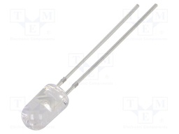 LED; orange; 5mm; 14400÷18000mcd; 15°; Front: convex; 2.1÷2.6VDC