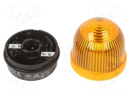 Signaller: lighting; continuous light; orange; 12÷230VDC; IP65