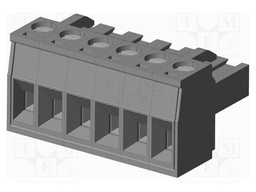 Connector: pluggable terminal block; plug; female; straight; grey