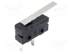 Microswitch SNAP ACTION; 5A/250VAC; with lever; SPST-NO; Pos: 2