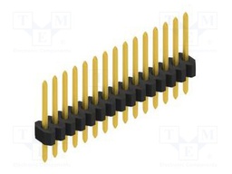 Connector: pin strips; pin header; male; PIN: 15; 1.27mm; THT; 1x15