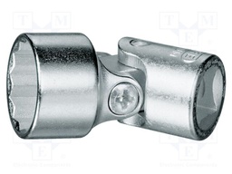 Adapter; box,with joint; 15mm; 3/8"; Chrom-vanadium steel