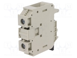 Splice terminal: rail; 35mm2; ways: 1; terminals: 2; grey; TS32,TS35