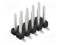 Connector: pin strips; pin header; male; PIN: 10; 2.54mm; SMT; 2x5