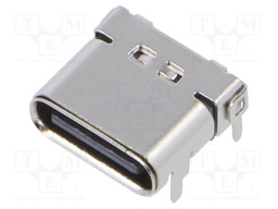 Connector: USB C; socket; SMT; PIN: 24; horizontal; top board mount