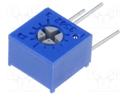 Potentiometer: mounting; single turn,vertical; 500Ω; 500mW; ±10%