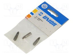Screwdriver bit; Pozidriv®; PZ2; Overall len: 25mm; 3pcs.