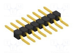 Connector: pin strips; pin header; male; PIN: 8; 2.54mm; SMT; 1x8
