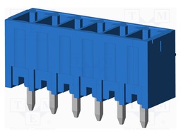 Connector: pluggable terminal block; socket; male; on PCBs