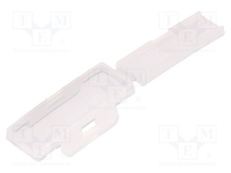 Label; natural; leaded; L: 29mm; W: 8mm; Application: for cable ties