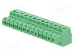 Pluggable terminal block; 3.5mm; ways: 13; straight; plug; female
