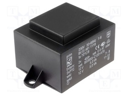 Transformer: encapsulated; 10VA; 230VAC; 24V; 416mA; Mounting: PCB
