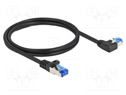Patch cord; S/FTP; Cat: 6a; RJ45 plug,RJ45 left angled plug; 1m