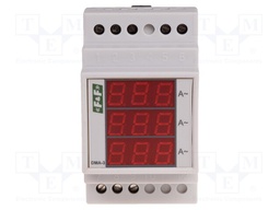 Ammeter; digital,mounting; 0÷50A; True RMS; Meas.accur: ±1%; IP20
