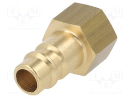 Connector; connector pipe; 0÷35bar; brass; NW 7,2; -20÷100°C