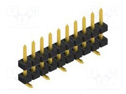 Connector: pin strips; pin header; male; PIN: 10; 2mm; SMT; 1x10