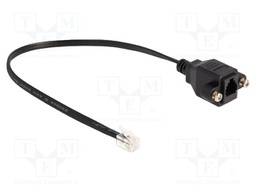 Cable: telephone; connection 1: 1; RJ10 socket,RJ10 plug; 0.3m