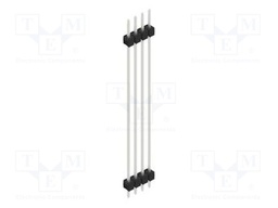 Connector: pin strips; pin header; male; PIN: 4; 2.54mm; THT; 1x4