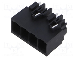 Pluggable terminal block; 7.5mm; ways: 4; black; terminals: 4