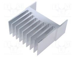 Heatsink: extruded; grilled; aluminium; L: 50mm; W: 114.2mm; raw