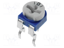 Potentiometer: mounting; single turn,horizontal; 1MΩ; 100mW; ±30%