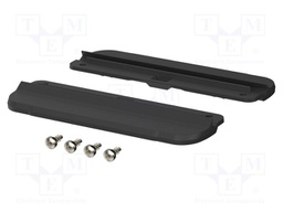 Set of wall holders; black; 2pcs.