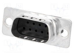 D-Sub; PIN: 9; for size 20 terminals; male; w/o contacts; B: 8.4mm