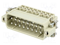 Connector: HAN; male; Han A; PIN: 16; 16+PE; size 32A (2 x 16A)