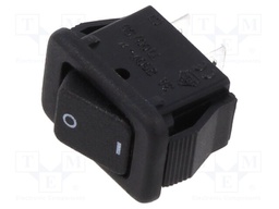 ROCKER; SPST-NO; Pos: 2; OFF-ON; 3A/50VAC; none; 0÷65°C; PR