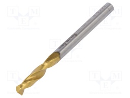 Drill bit; for metal; Ø: 4mm; L: 55mm; HSS-CO; Features: grind blade