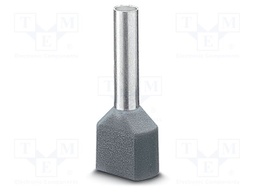 Tip: bootlace ferrule; insulated,double; copper; Bit len: 10mm