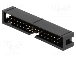 Socket; IDC; male; PIN: 34; straight; THT; gold-plated; 2.54mm