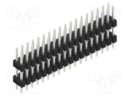 Connector: pin strips; pin header; male; PIN: 36; 2.54mm; THT; 2x18