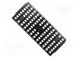 Electronic components tray; ESD; 320x135mm; black; 150°C; TSOP