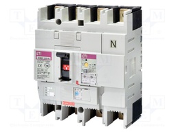 Power breaker; Poles: 4; screw type; Inom: 160A; 525VAC; IP20; MCCB
