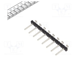 Connector: pin strips; pin header; PIN: 8; SMT; 10A; 300V; straight