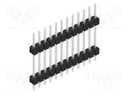 Connector: pin strips; pin header; male; PIN: 12; 2.54mm; THT; 1x12