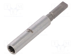 Holders for screwdriver bits; Socket: 1/4; Overall len: 72mm